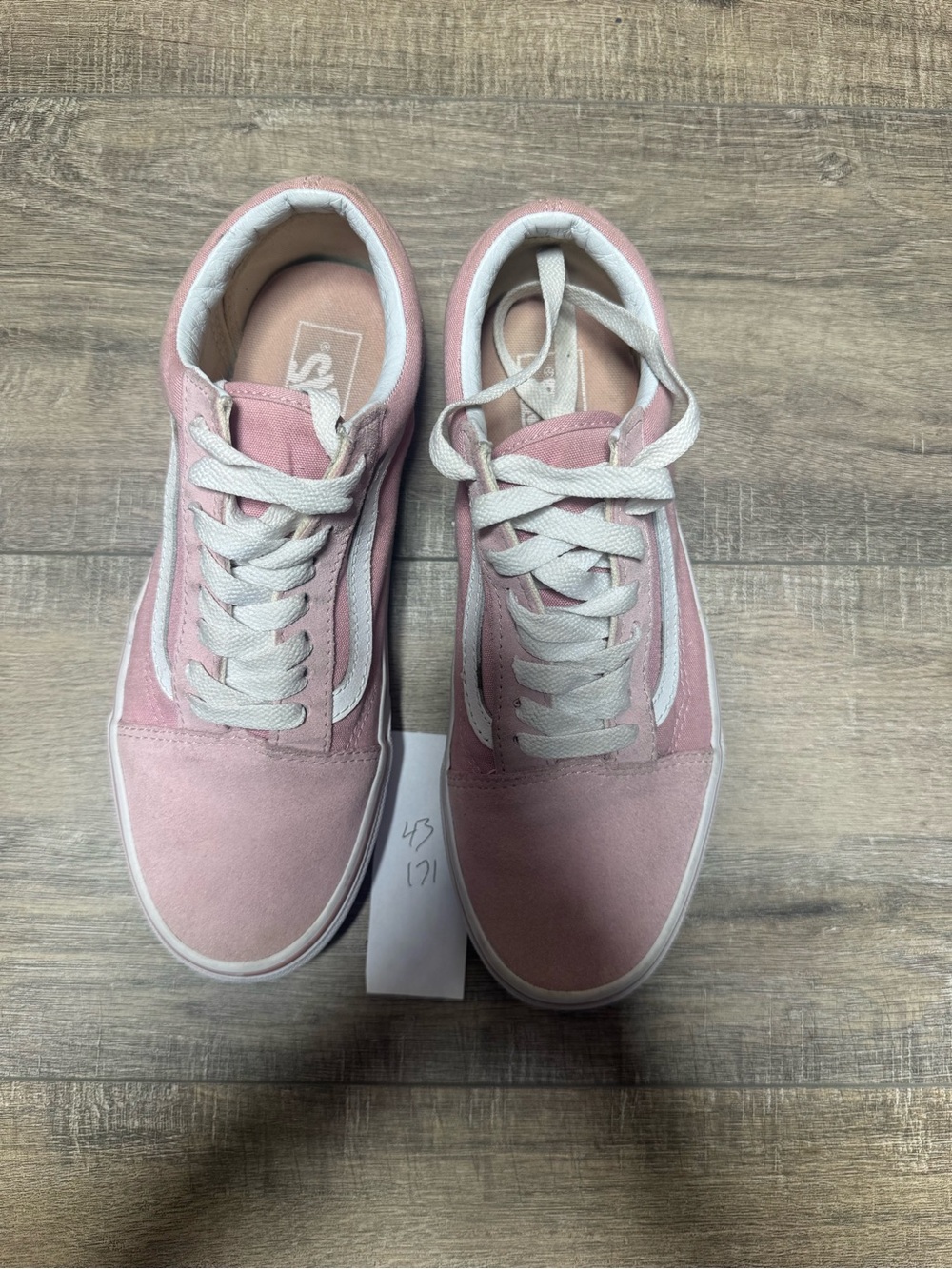 Vans Kids Old Skool Sneakers - Light Pink & White - Picture 2 of 6
